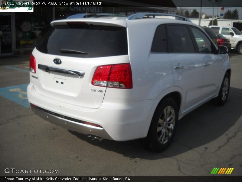 Snow White Pearl / Black 2011 Kia Sorento SX V6 AWD
