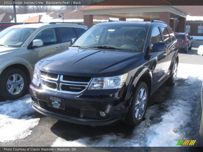Blackberry Pearl / Black 2011 Dodge Journey Crew
