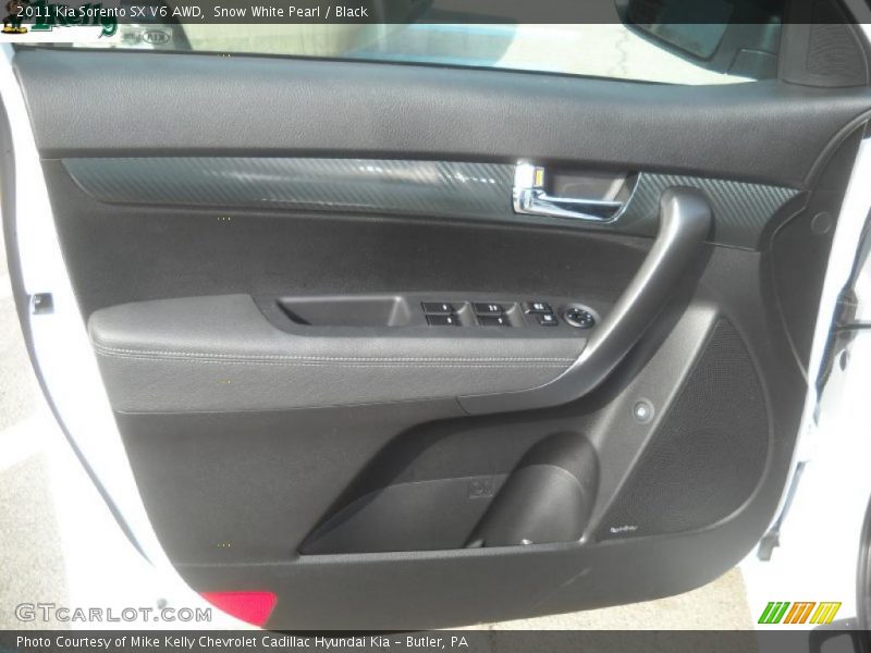 Snow White Pearl / Black 2011 Kia Sorento SX V6 AWD