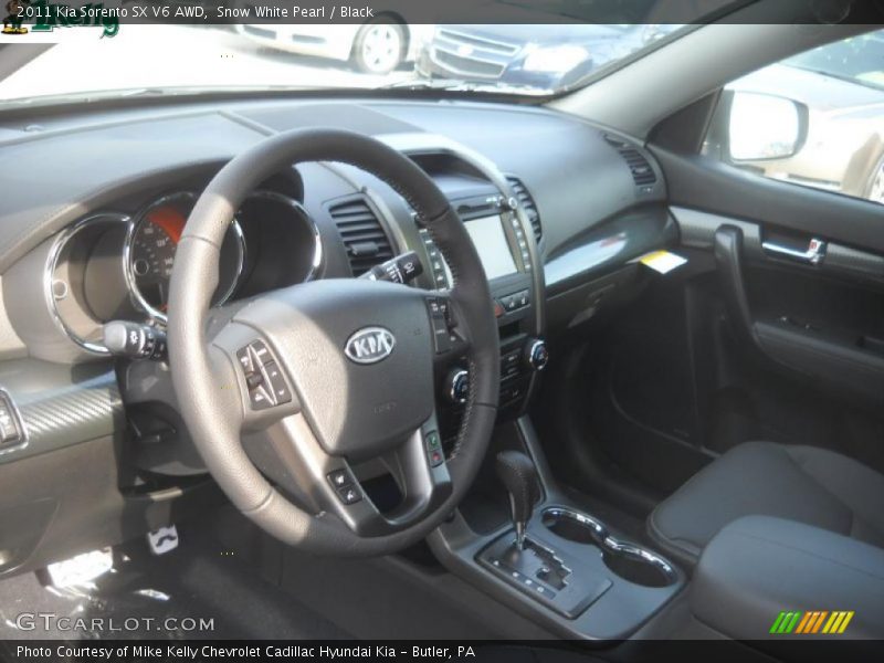 Snow White Pearl / Black 2011 Kia Sorento SX V6 AWD