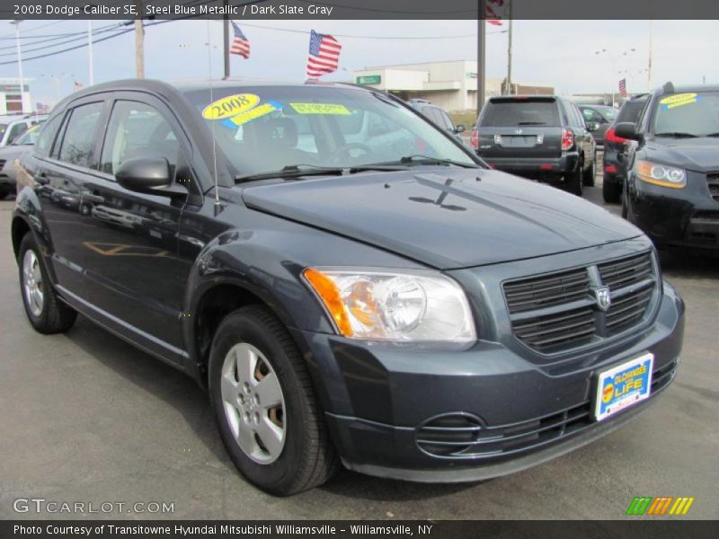 Steel Blue Metallic / Dark Slate Gray 2008 Dodge Caliber SE