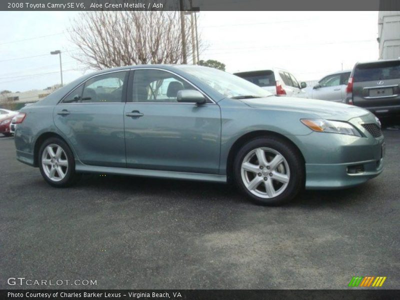 Aloe Green Metallic / Ash 2008 Toyota Camry SE V6