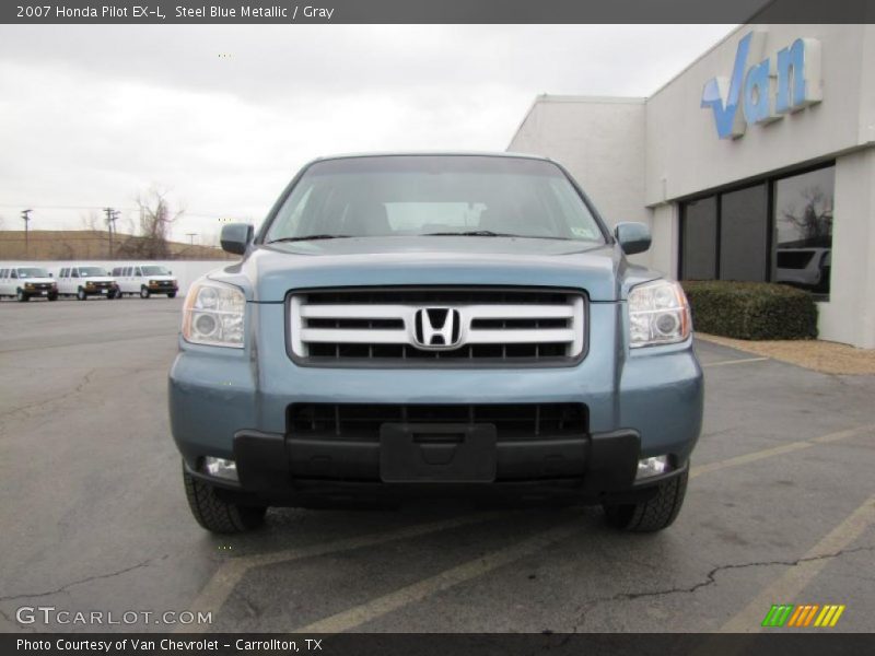 Steel Blue Metallic / Gray 2007 Honda Pilot EX-L