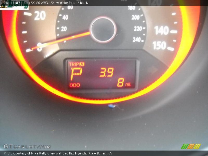 Snow White Pearl / Black 2011 Kia Sorento SX V6 AWD