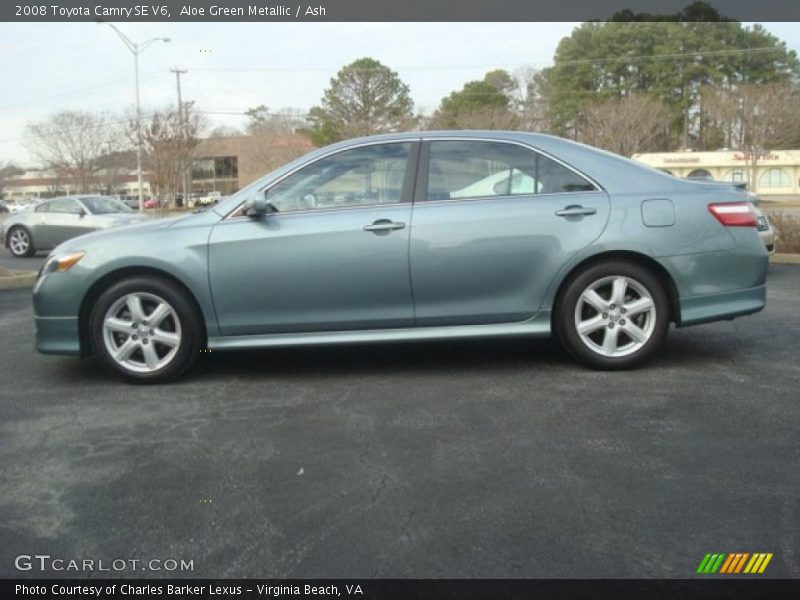 Aloe Green Metallic / Ash 2008 Toyota Camry SE V6