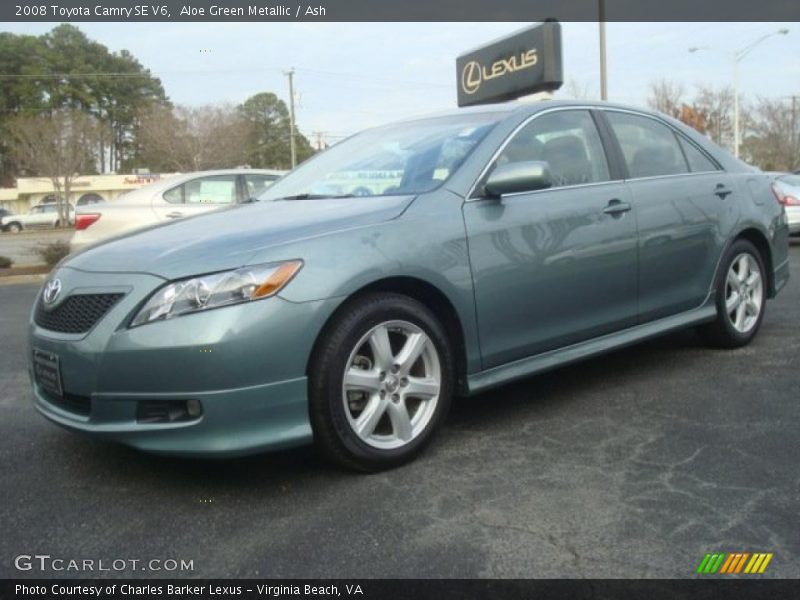 Aloe Green Metallic / Ash 2008 Toyota Camry SE V6