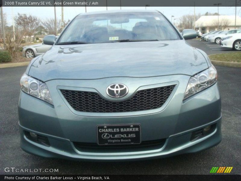 Aloe Green Metallic / Ash 2008 Toyota Camry SE V6