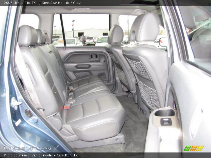 Steel Blue Metallic / Gray 2007 Honda Pilot EX-L