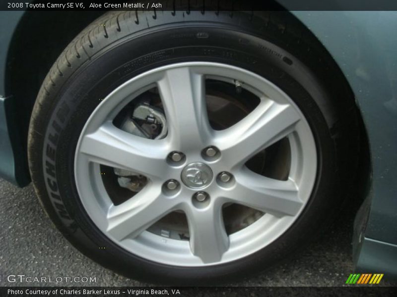 Aloe Green Metallic / Ash 2008 Toyota Camry SE V6