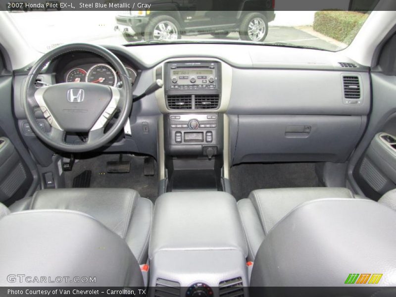 Steel Blue Metallic / Gray 2007 Honda Pilot EX-L