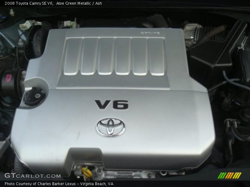 Aloe Green Metallic / Ash 2008 Toyota Camry SE V6