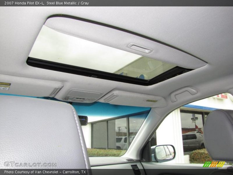Steel Blue Metallic / Gray 2007 Honda Pilot EX-L
