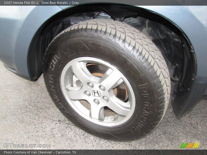 Steel Blue Metallic / Gray 2007 Honda Pilot EX-L