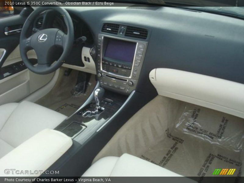 Dashboard of 2010 IS 350C Convertible