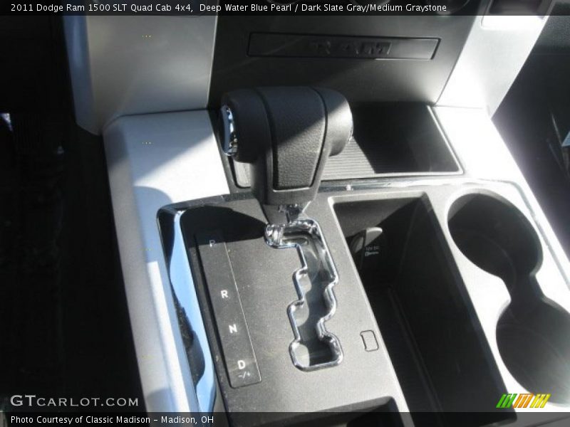 Deep Water Blue Pearl / Dark Slate Gray/Medium Graystone 2011 Dodge Ram 1500 SLT Quad Cab 4x4