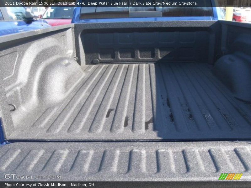 Deep Water Blue Pearl / Dark Slate Gray/Medium Graystone 2011 Dodge Ram 1500 SLT Quad Cab 4x4