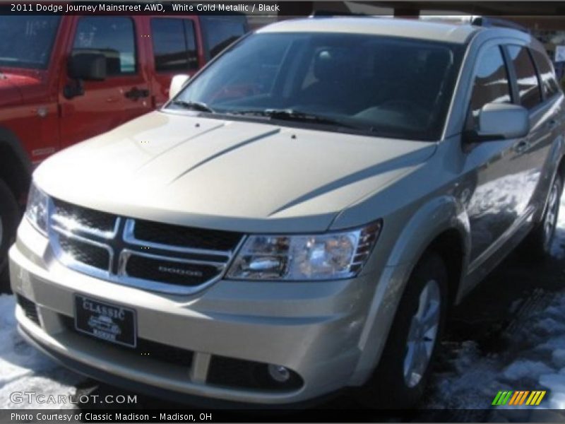 White Gold Metallic / Black 2011 Dodge Journey Mainstreet AWD