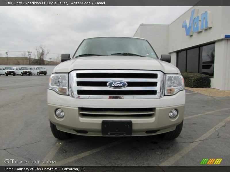 White Suede / Camel 2008 Ford Expedition EL Eddie Bauer