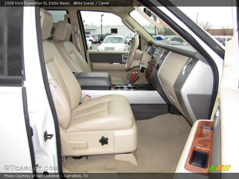 White Suede / Camel 2008 Ford Expedition EL Eddie Bauer
