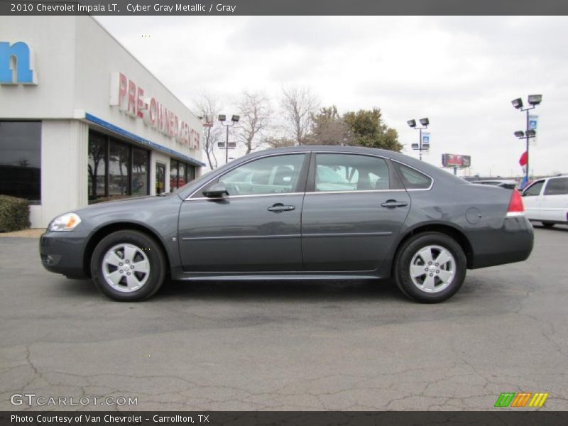 Cyber Gray Metallic / Gray 2010 Chevrolet Impala LT