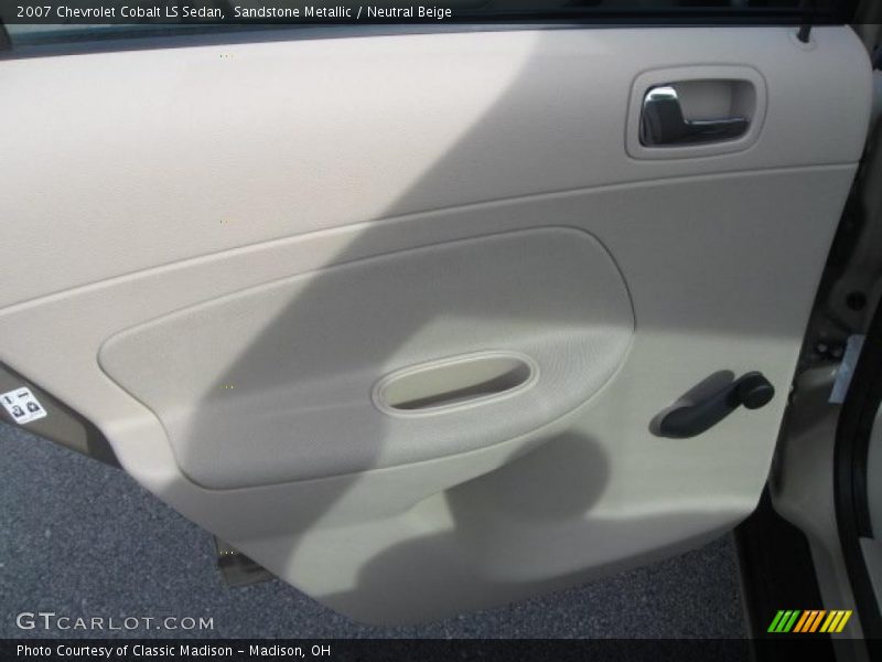 Sandstone Metallic / Neutral Beige 2007 Chevrolet Cobalt LS Sedan
