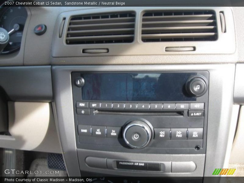 Controls of 2007 Cobalt LS Sedan