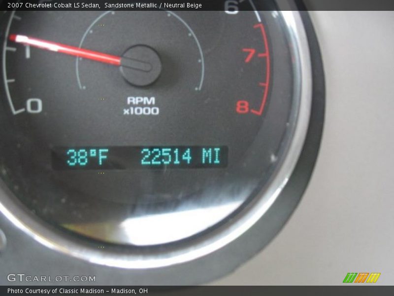 Sandstone Metallic / Neutral Beige 2007 Chevrolet Cobalt LS Sedan