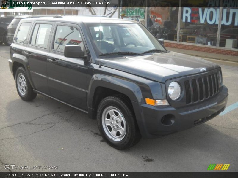 Steel Blue Metallic / Dark Slate Gray 2008 Jeep Patriot Sport
