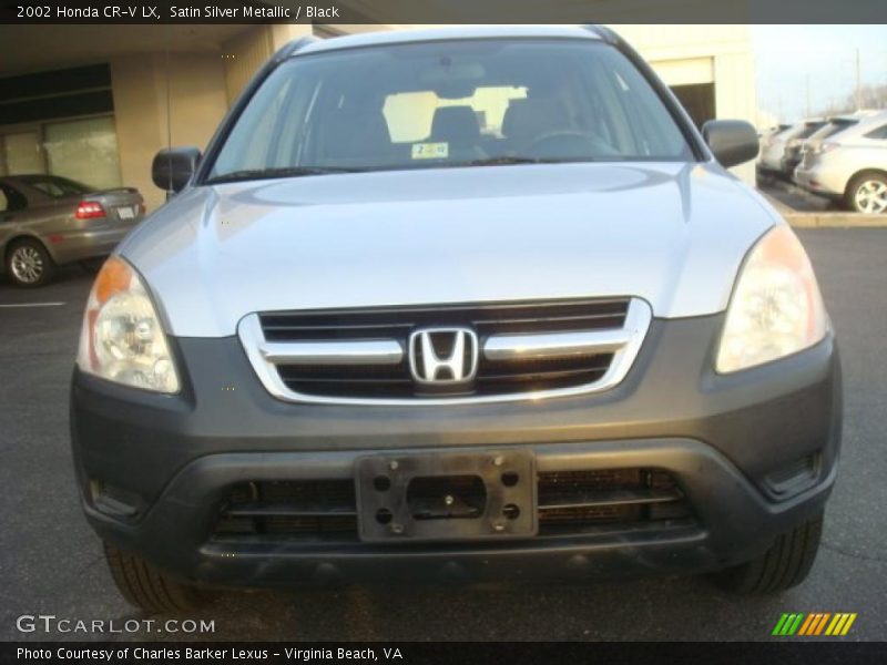 Satin Silver Metallic / Black 2002 Honda CR-V LX