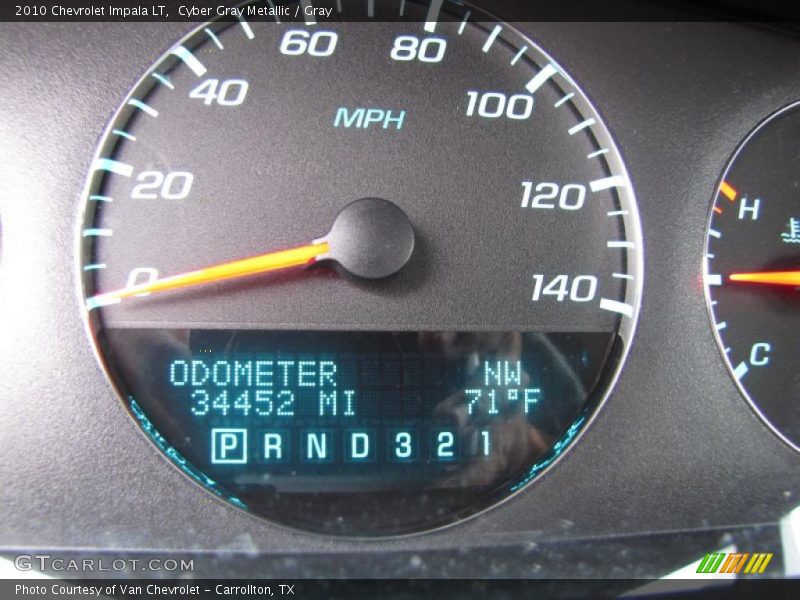 Cyber Gray Metallic / Gray 2010 Chevrolet Impala LT