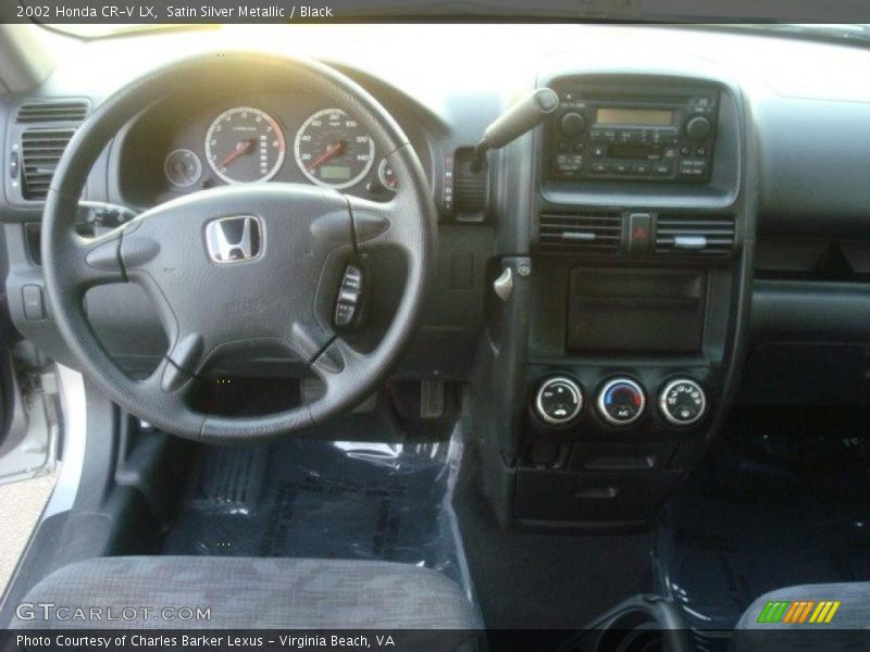 Satin Silver Metallic / Black 2002 Honda CR-V LX