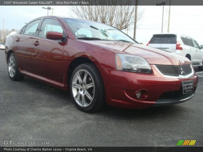 Ultra Red Pearl / Black 2007 Mitsubishi Galant RALLIART