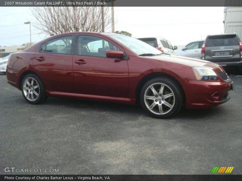 Ultra Red Pearl / Black 2007 Mitsubishi Galant RALLIART