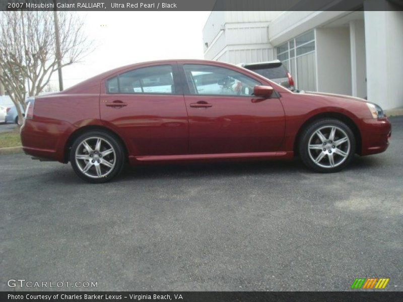 Ultra Red Pearl / Black 2007 Mitsubishi Galant RALLIART