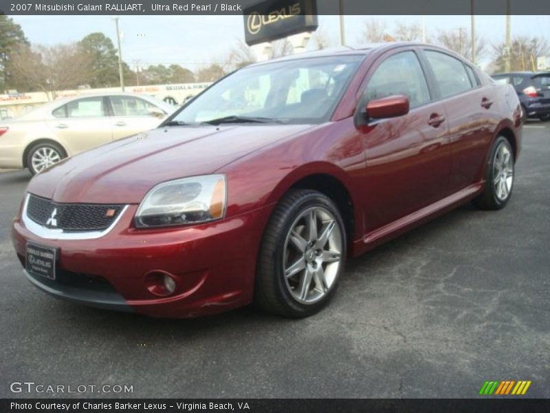 Ultra Red Pearl / Black 2007 Mitsubishi Galant RALLIART