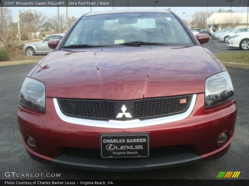 Ultra Red Pearl / Black 2007 Mitsubishi Galant RALLIART