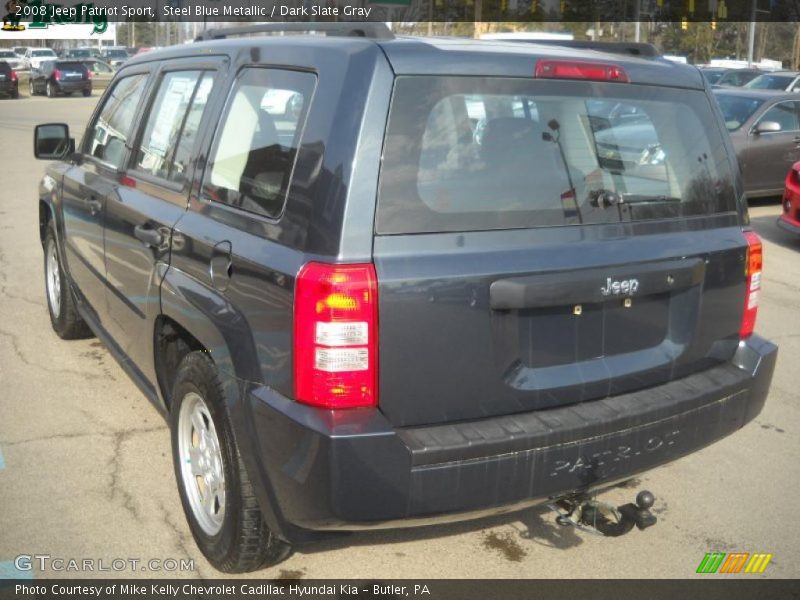 Steel Blue Metallic / Dark Slate Gray 2008 Jeep Patriot Sport