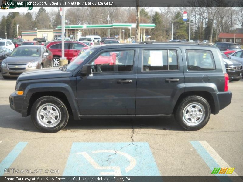 Steel Blue Metallic / Dark Slate Gray 2008 Jeep Patriot Sport