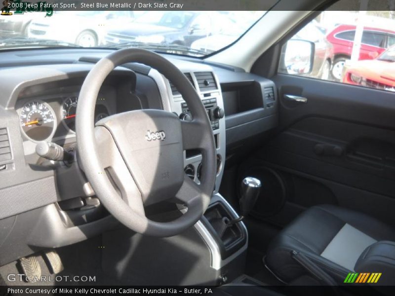 Steel Blue Metallic / Dark Slate Gray 2008 Jeep Patriot Sport
