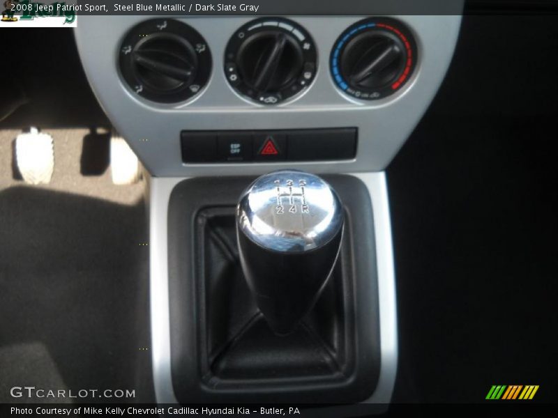 Steel Blue Metallic / Dark Slate Gray 2008 Jeep Patriot Sport