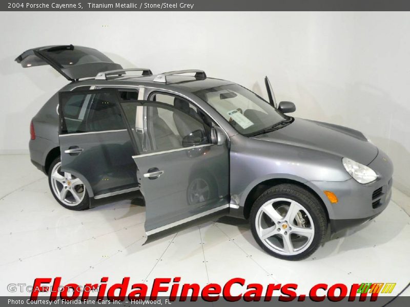 Titanium Metallic / Stone/Steel Grey 2004 Porsche Cayenne S