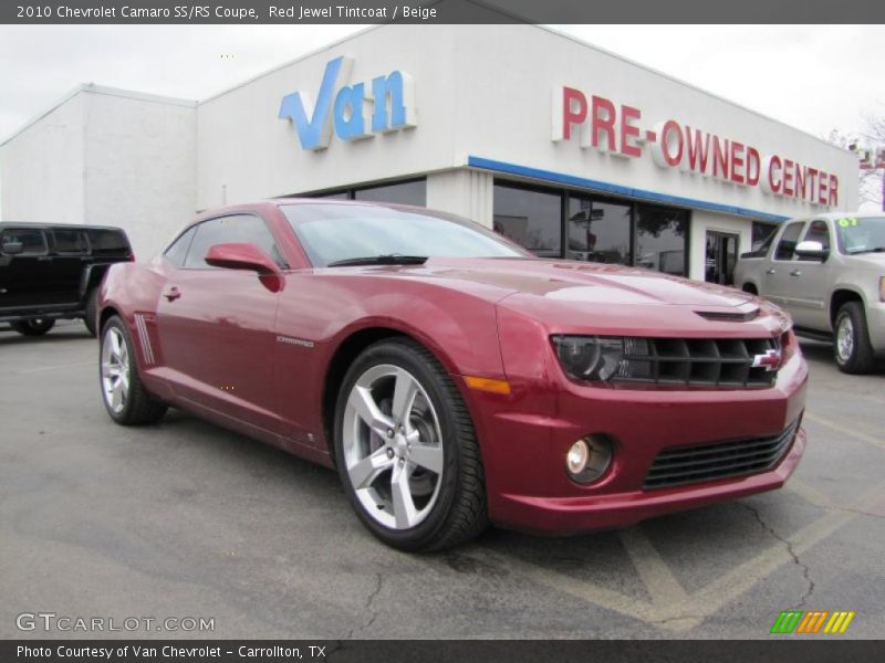 Red Jewel Tintcoat / Beige 2010 Chevrolet Camaro SS/RS Coupe