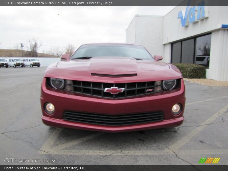 Red Jewel Tintcoat / Beige 2010 Chevrolet Camaro SS/RS Coupe