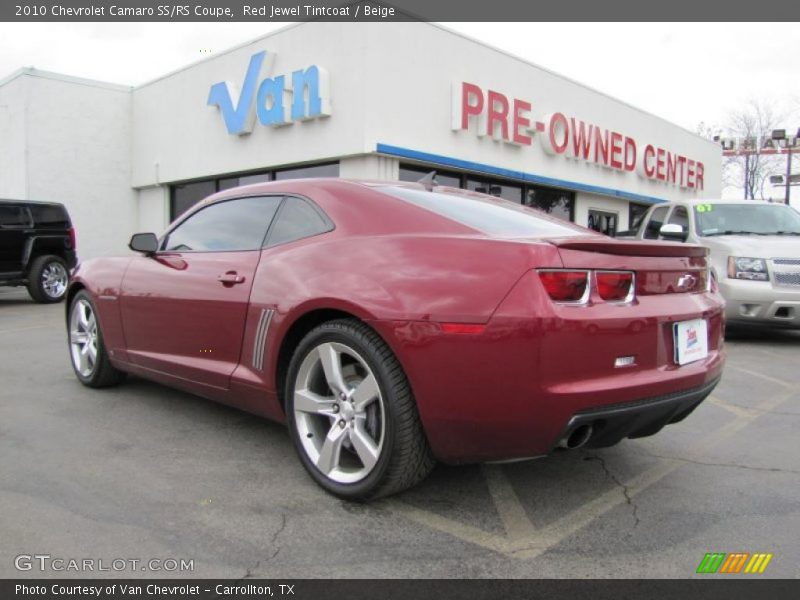 Red Jewel Tintcoat / Beige 2010 Chevrolet Camaro SS/RS Coupe