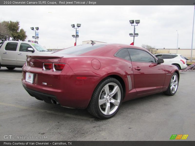 Red Jewel Tintcoat / Beige 2010 Chevrolet Camaro SS/RS Coupe