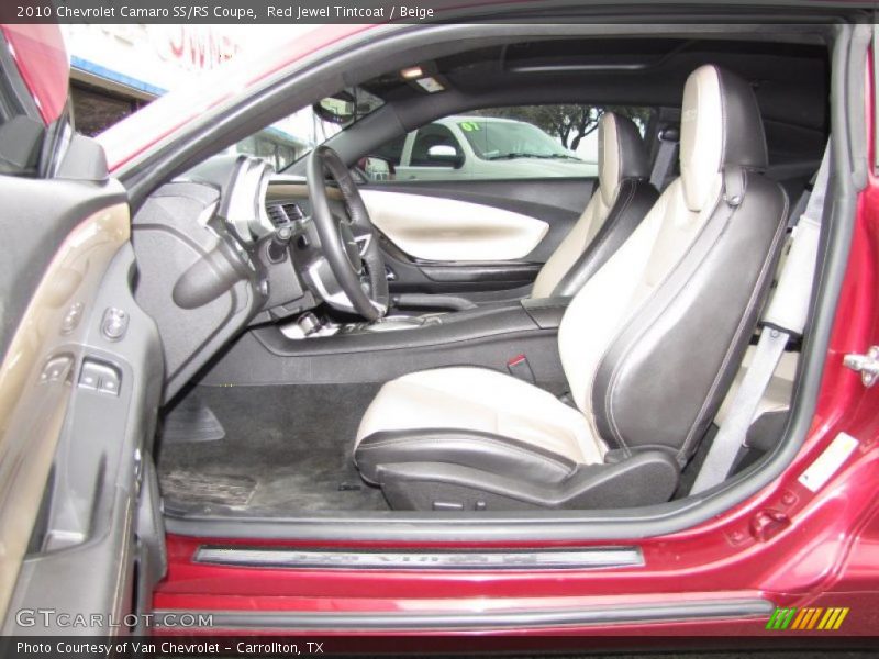 Red Jewel Tintcoat / Beige 2010 Chevrolet Camaro SS/RS Coupe