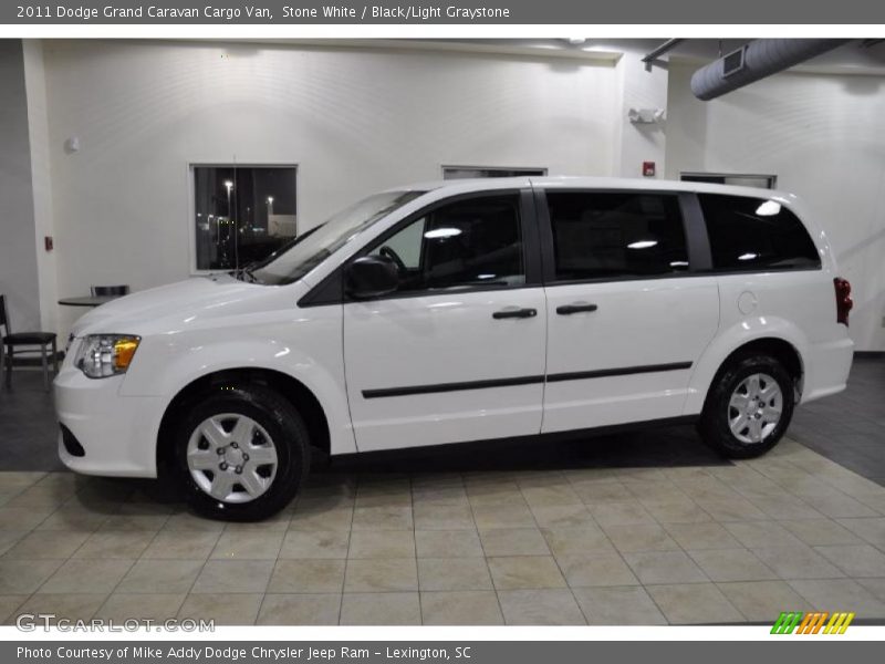 Stone White / Black/Light Graystone 2011 Dodge Grand Caravan Cargo Van
