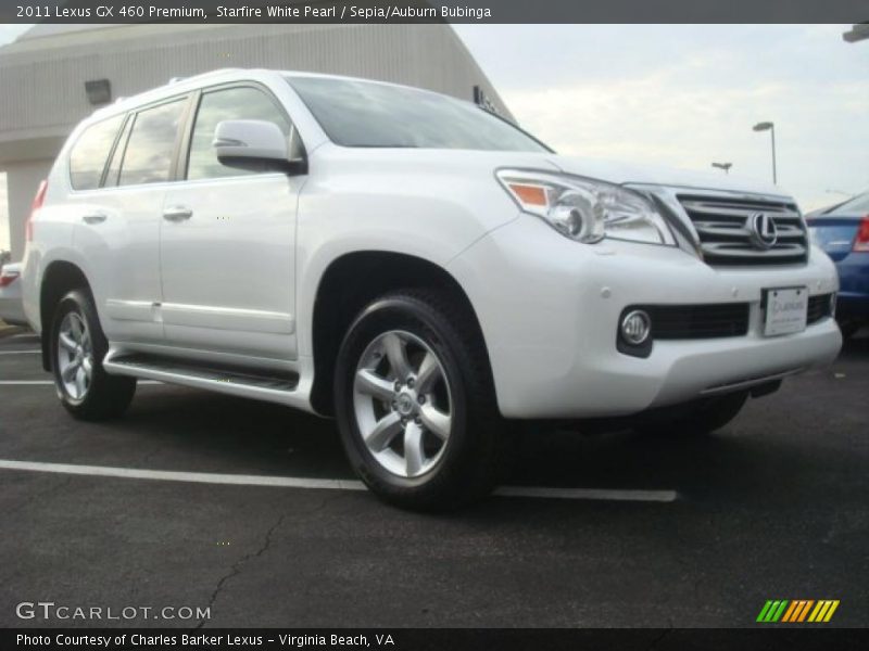 Starfire White Pearl / Sepia/Auburn Bubinga 2011 Lexus GX 460 Premium