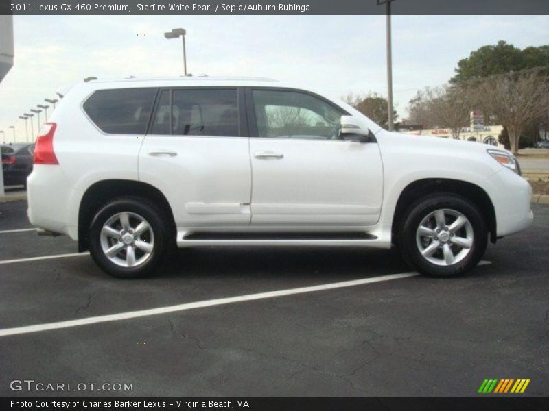 Starfire White Pearl / Sepia/Auburn Bubinga 2011 Lexus GX 460 Premium