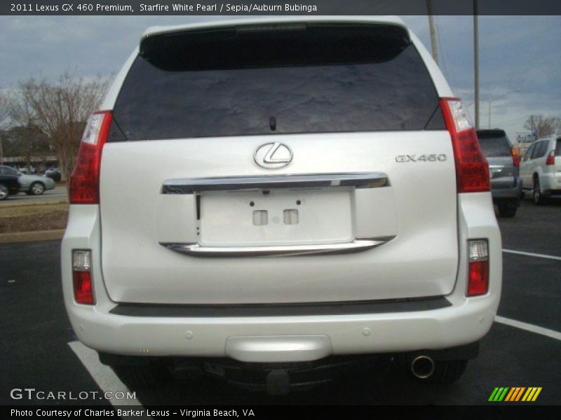 Starfire White Pearl / Sepia/Auburn Bubinga 2011 Lexus GX 460 Premium